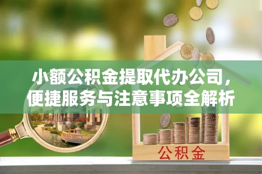 江城小额公积金提取代办公司，便捷服务与注意事项全解析