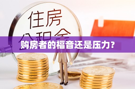 江城购房者的福音还是压力？