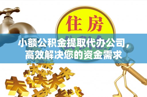 江城小额公积金提取代办公司，高效解决您的资金需求