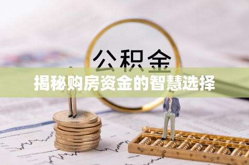 江城揭秘购房资金的智慧选择