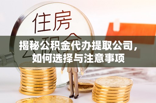 江城揭秘公积金代办提取公司，如何选择与注意事项