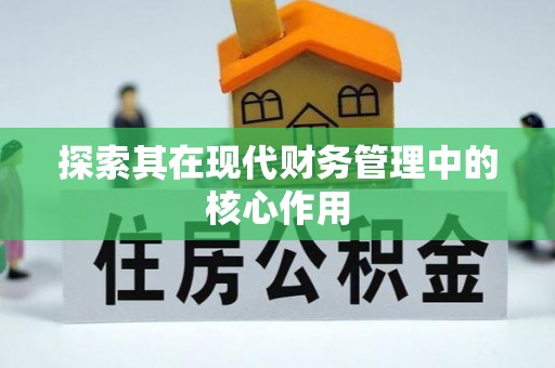 江城探索其在现代财务管理中的核心作用