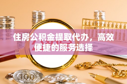 江城住房公积金提取代办，高效便捷的服务选择