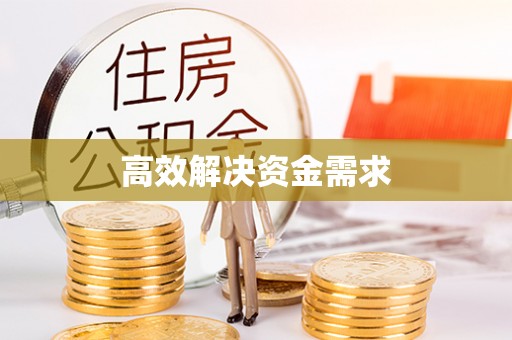 江城高效解决资金需求