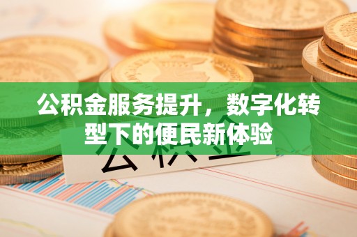 江城公积金服务提升，数字化转型下的便民新体验