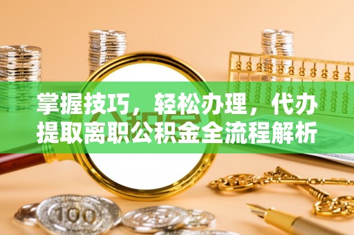 江城掌握技巧，轻松办理，代办提取离职公积金全流程解析