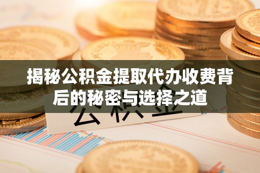 江城揭秘公积金提取代办收费背后的秘密与选择之道