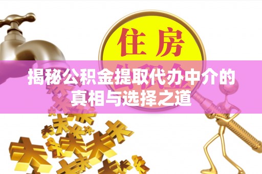 江城揭秘公积金提取代办中介的真相与选择之道