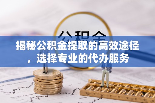 江城揭秘公积金提取的高效途径，选择专业的代办服务