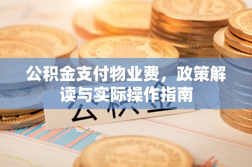 江城公积金支付物业费，政策解读与实际操作指南