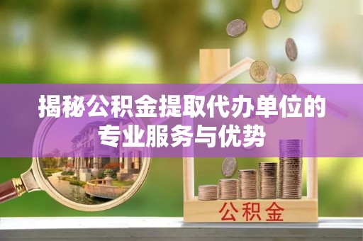 江城揭秘公积金提取代办单位的专业服务与优势