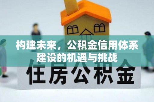 江城构建未来，公积金信用体系建设的机遇与挑战